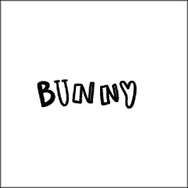 bunny黑白卡通童话动物线条矢量
