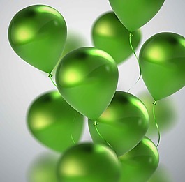 绿色气球背景