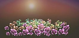 矢量花 花海
