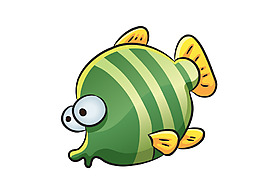 矢量可爱海底鱼类EPS