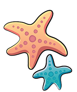 卡通海底星星EPS
