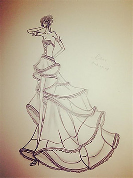 时尚婚纱设计图