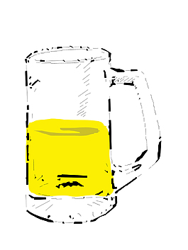 矢量啤酒杯EPS