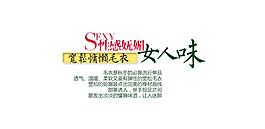 性感女装字体排版设计