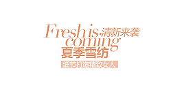 夏季女装字体排版设计