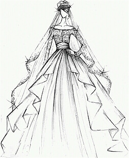 时尚婚纱设计图