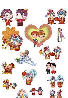 婚礼喜庆人物
