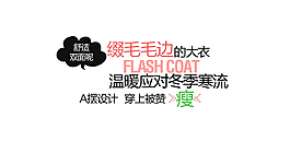 冬季大衣字体排版设计