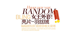 时尚女装字体排版设计