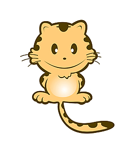 矢量卡通小猫咪EPS