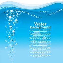 蓝色水背景素材