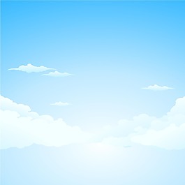 简约蓝天白云背景