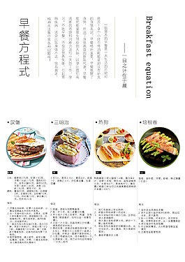 早餐正面海报