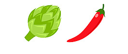 矢量红辣椒EPS