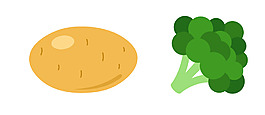 矢量蔬菜土豆EPS