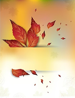 梦幻枫叶渐变背景