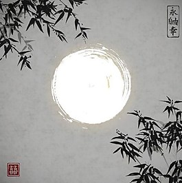 墨水画背景素材