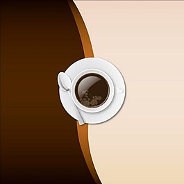 咖啡杯广告背景