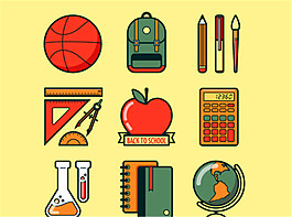 9learning用品图标矢量