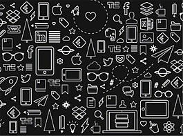 数字生活元素矢量图标