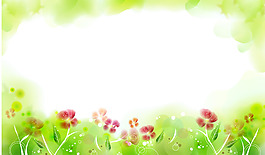 清新梦幻绿色背景