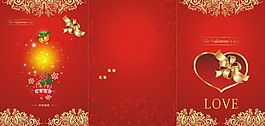 婚礼三折页模板