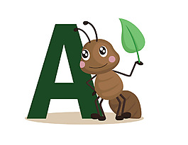 矢量英文字母A