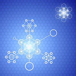 发光雪花棋盘形状矢量素材