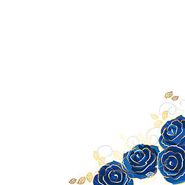 大气蓝色花朵