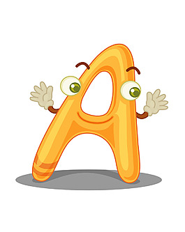 矢量英文字母A