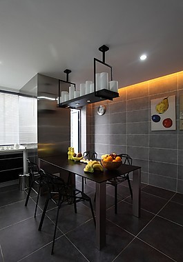 现代简约餐厅餐桌吊灯设计图