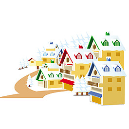 卡通建筑元素
