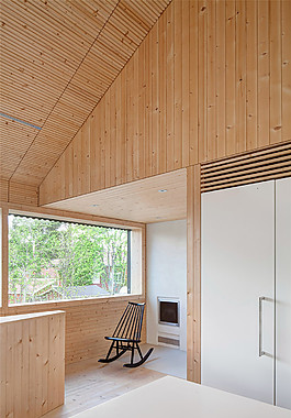 现代简约实木室内窗户设计图