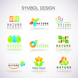 环保花卉logo设计