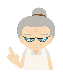 矢量糖醋老奶奶EPS