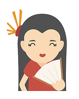 矢量日本美女EPS