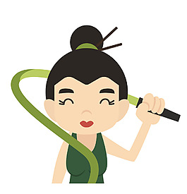 矢量美女运动EPS