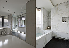 现代家居浴室装修效果图