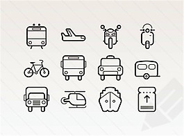 交通矢量图标