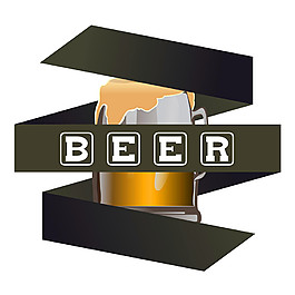 绿色飘带啤酒标签图片