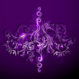 时尚花纹紫色背景图片