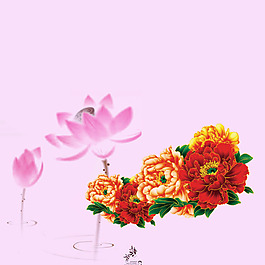 花朵粉色背景