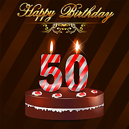 50周年生日蛋糕图片