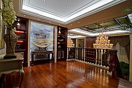 豪华大厅背景墙设计图