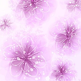 紫色花纹矢量背景