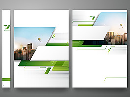 时尚大气高档企业商业画册封面排版背景设计