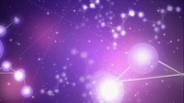 炫光粒子紫色视频背景