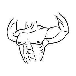 男性肌肉图标图片