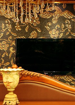 豪华客厅电视墙设计图