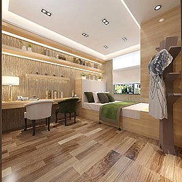 港式简约卧室装修效果图